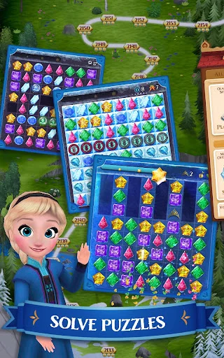 Disney Frozen Free Fall Games screenshot 3